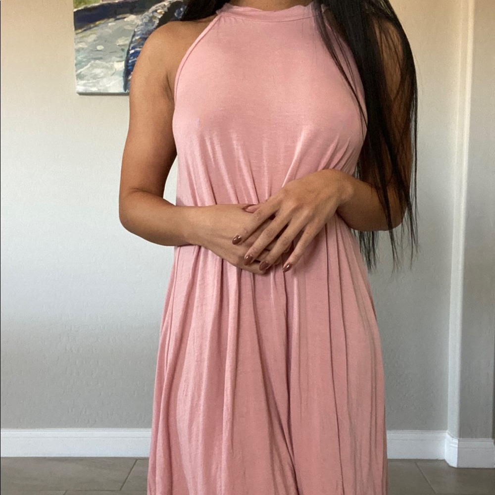 SOFT PINK SHIFT DRESS
